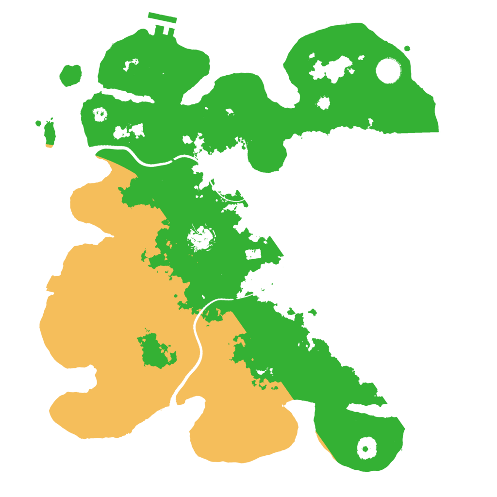 Biome Rust Map: Procedural Map, Size: 3500, Seed: 1193729323