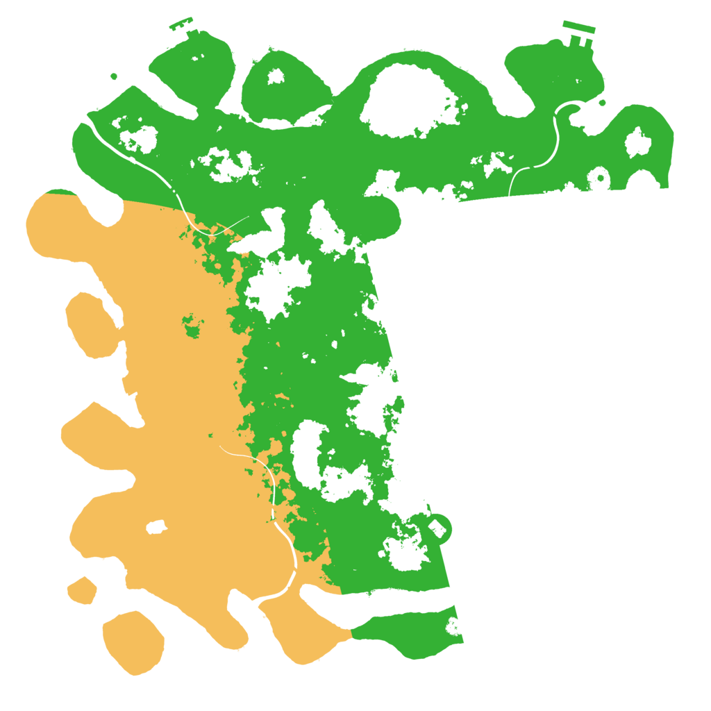 Biome Rust Map: Procedural Map, Size: 4400, Seed: 88041187