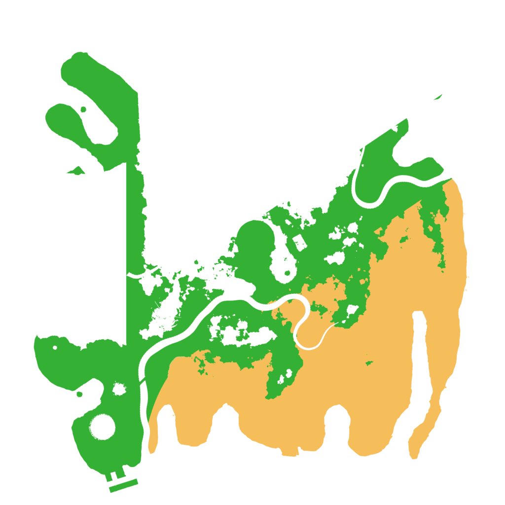 Biome Rust Map: Procedural Map, Size: 3500, Seed: 15530597