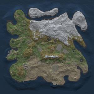 Thumbnail Rust Map: Procedural Map, Size: 3500, Seed: 411934968, 15 Monuments