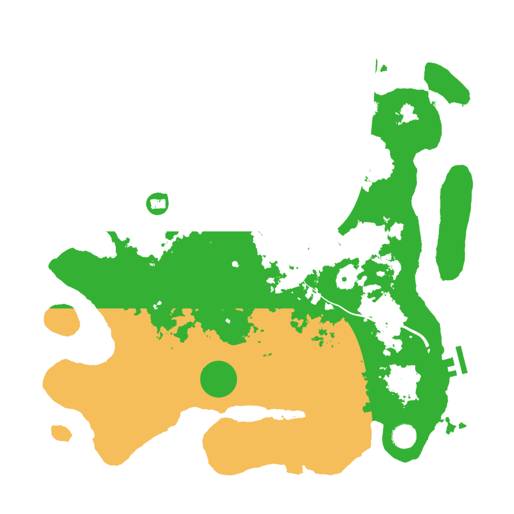 Biome Rust Map: Procedural Map, Size: 3700, Seed: 912172838
