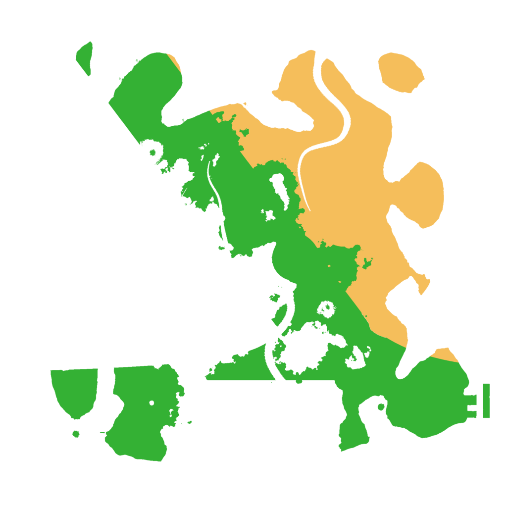 Biome Rust Map: Procedural Map, Size: 3000, Seed: 64891181