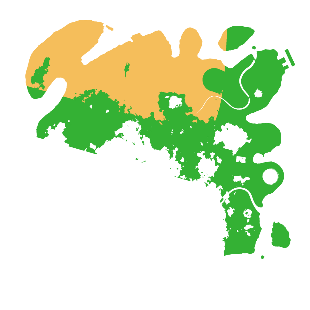 Biome Rust Map: Procedural Map, Size: 3500, Seed: 270666941