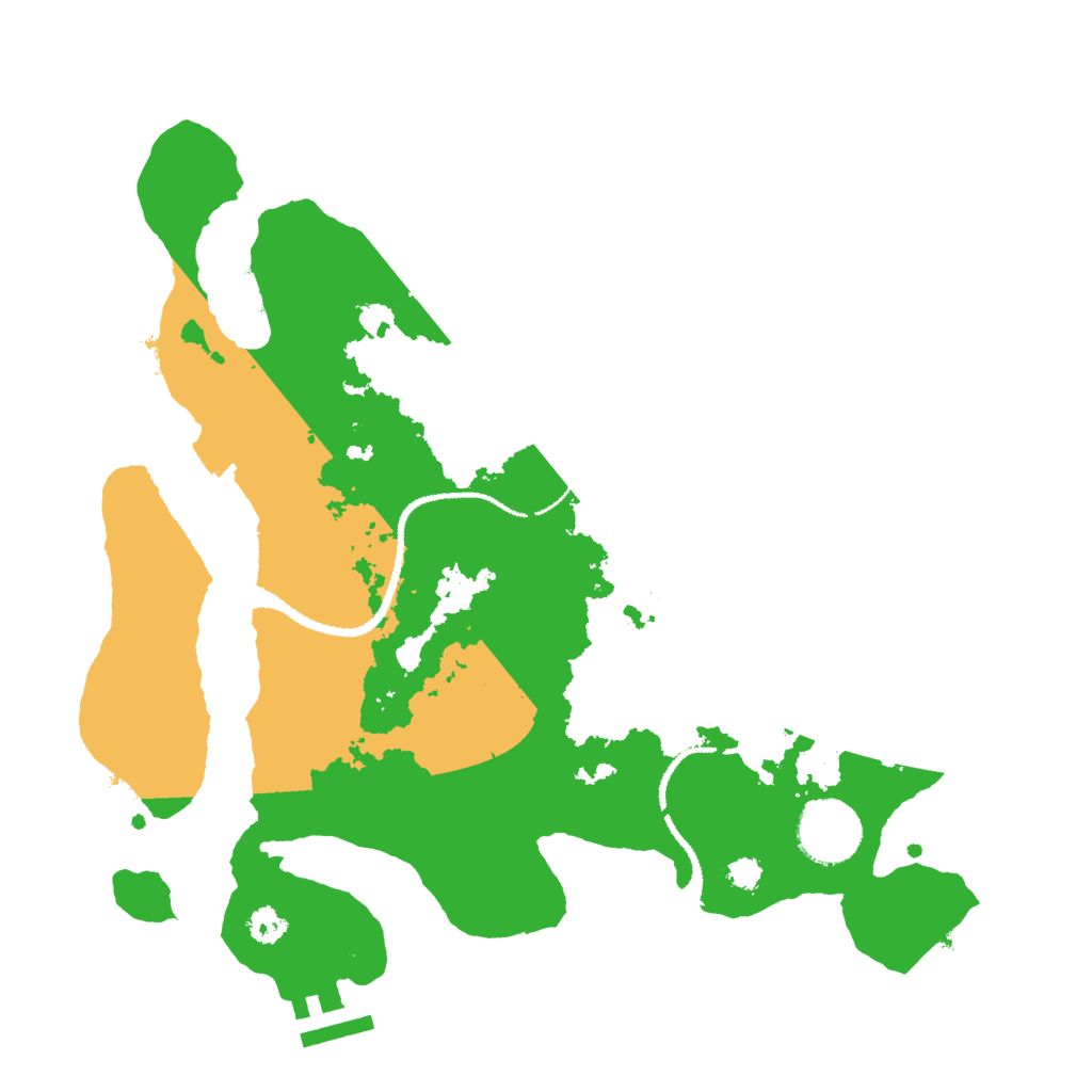Biome Rust Map: Procedural Map, Size: 3000, Seed: 48831