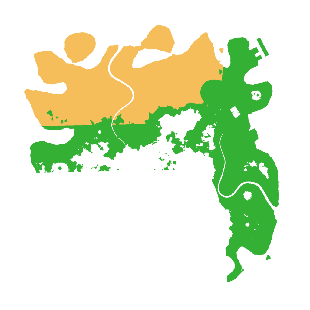 Biome Rust Map: Procedural Map, Size: 3200, Seed: 641155839