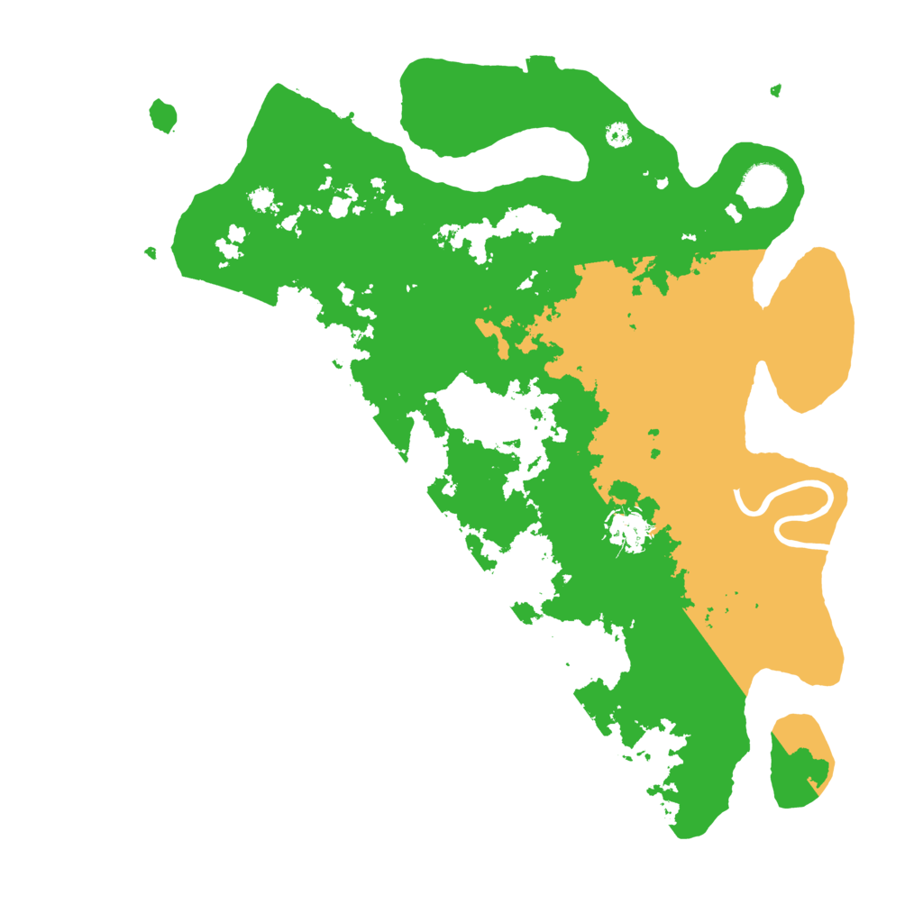 Biome Rust Map: Procedural Map, Size: 3700, Seed: 44450595