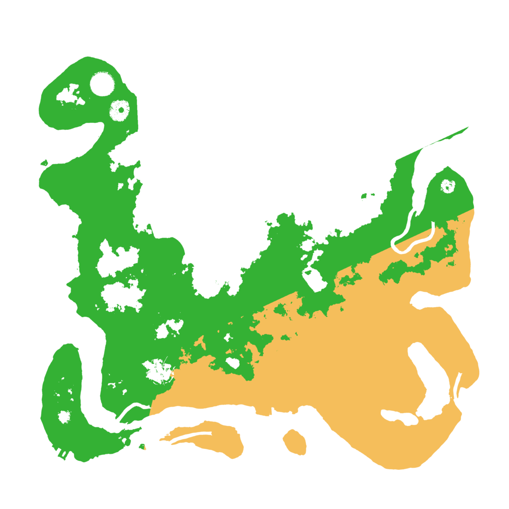 Biome Rust Map: Procedural Map, Size: 3700, Seed: 57143067