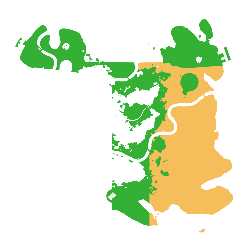 Biome Rust Map: Procedural Map, Size: 3650, Seed: 96729389