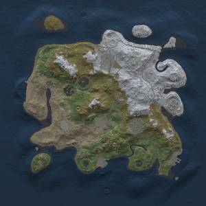 Thumbnail Rust Map: Procedural Map, Size: 3000, Seed: 894766457, 12 Monuments