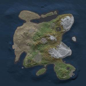 Thumbnail Rust Map: Procedural Map, Size: 2500, Seed: 270847511, 9 Monuments