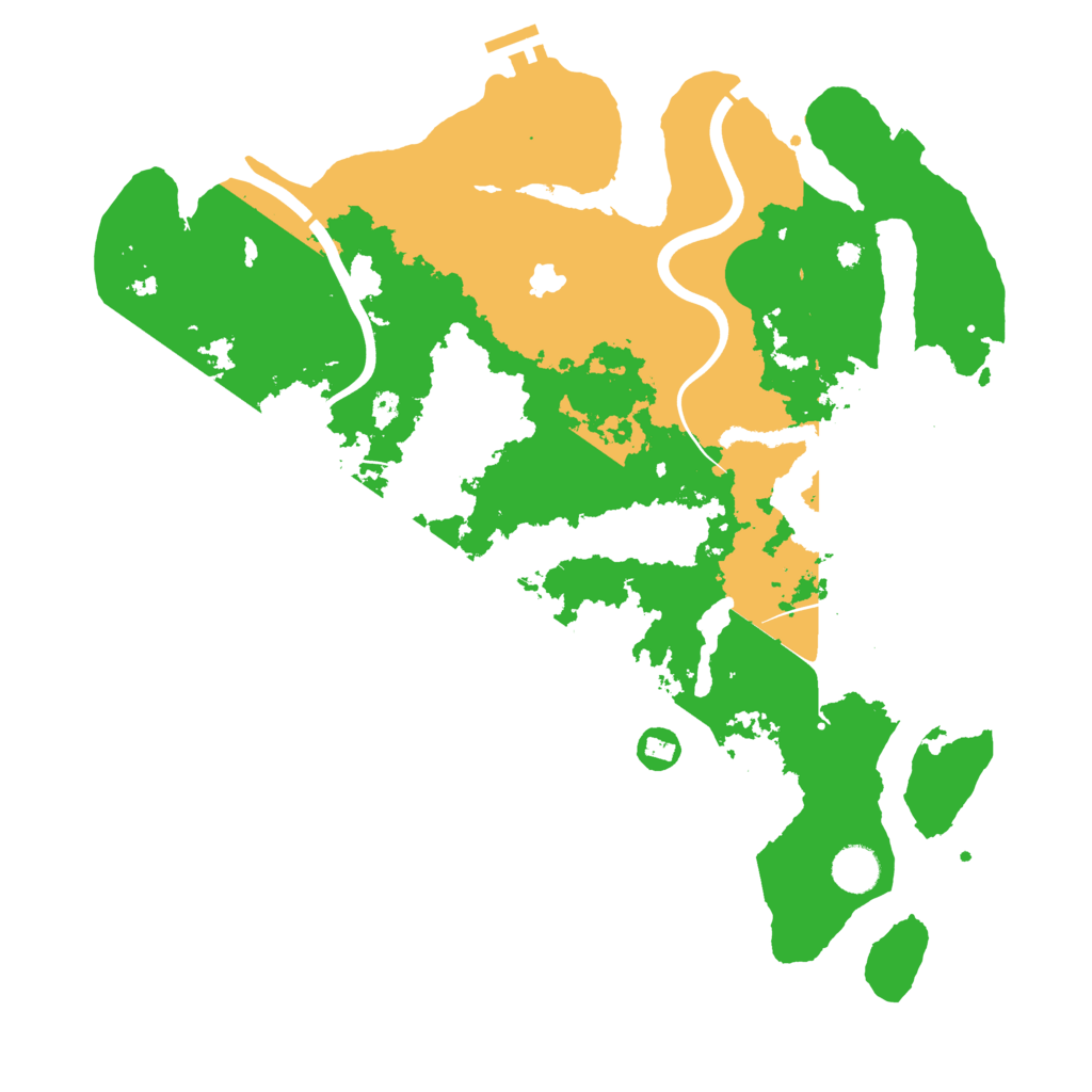 Biome Rust Map: Procedural Map, Size: 4050, Seed: 1187896581