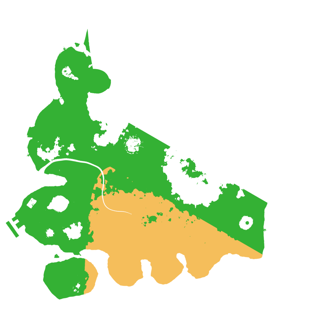 Biome Rust Map: Procedural Map, Size: 3500, Seed: 51951990