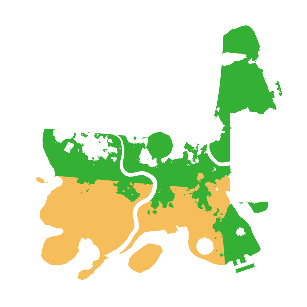 Biome Rust Map: Procedural Map, Size: 3200, Seed: 379011711