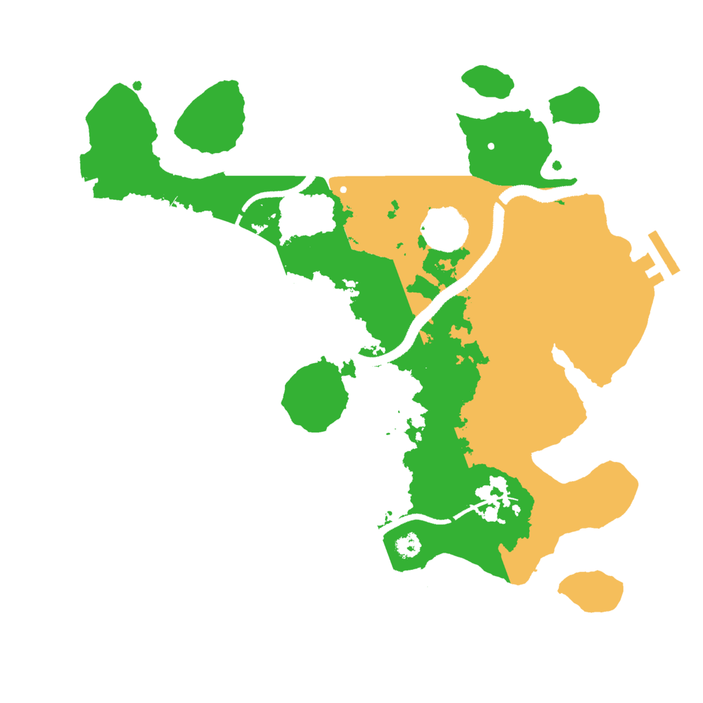 Biome Rust Map: Procedural Map, Size: 3000, Seed: 76281