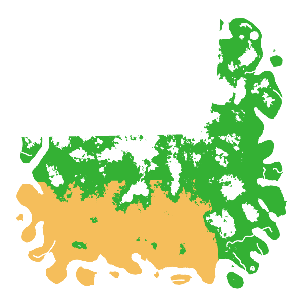 Biome Rust Map: Procedural Map, Size: 6000, Seed: 1987