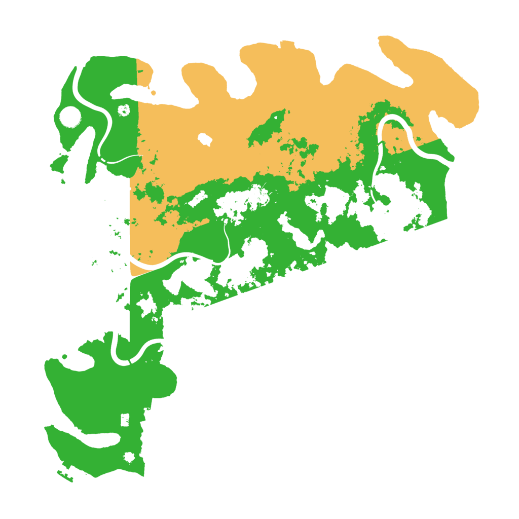 Biome Rust Map: Procedural Map, Size: 4300, Seed: 24463476