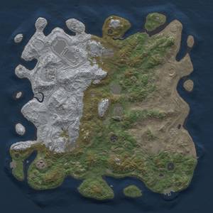 Thumbnail Rust Map: Procedural Map, Size: 4250, Seed: 33856, 19 Monuments