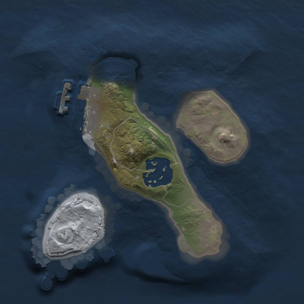Rust Map: Procedural Map, Size: 1500, Seed: 967719655, 3 Monuments