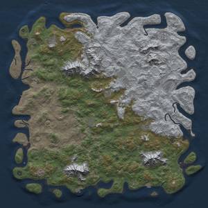 Thumbnail Rust Map: Procedural Map, Size: 6000, Seed: 49096, 19 Monuments