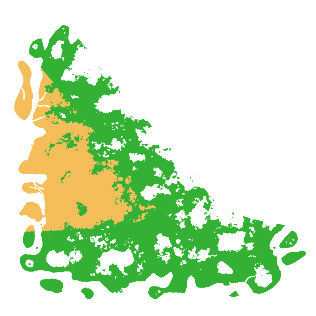 Biome Rust Map: Procedural Map, Size: 6000, Seed: 49096