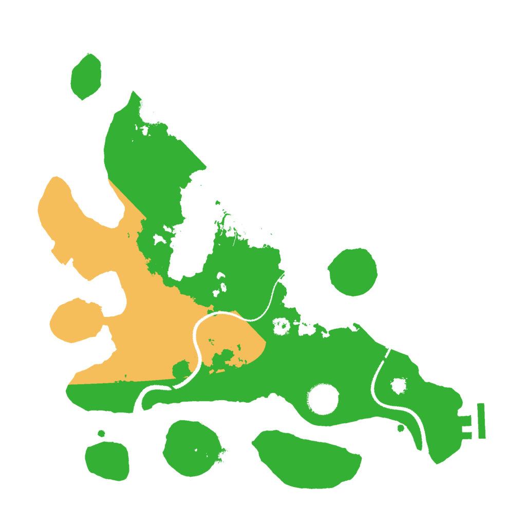 Biome Rust Map: Procedural Map, Size: 3000, Seed: 7692