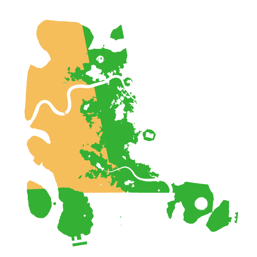 Biome Rust Map: Procedural Map, Size: 3550, Seed: 450413043