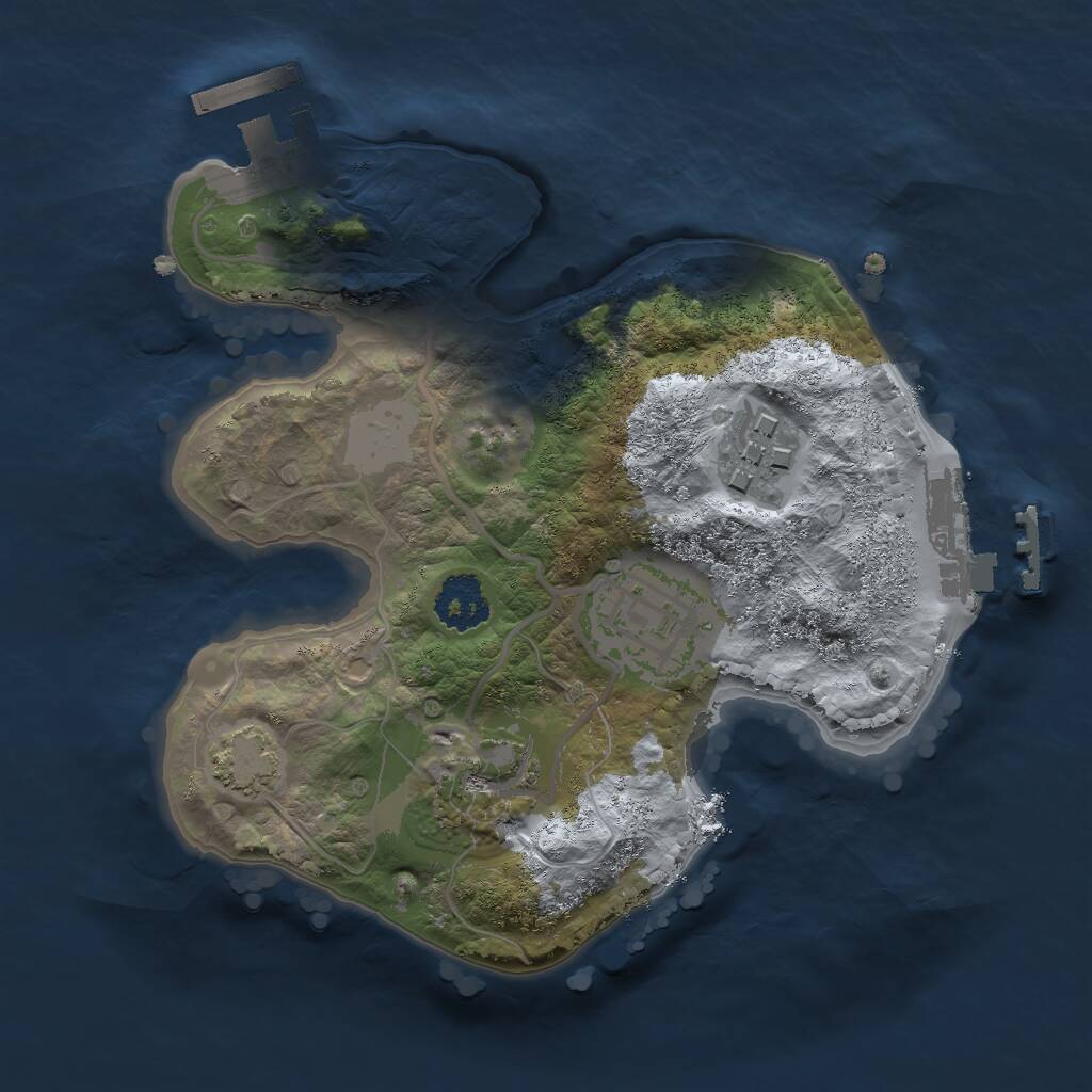 Rust Map: Procedural Map, Size: 2000, Seed: 1508, 7 Monuments