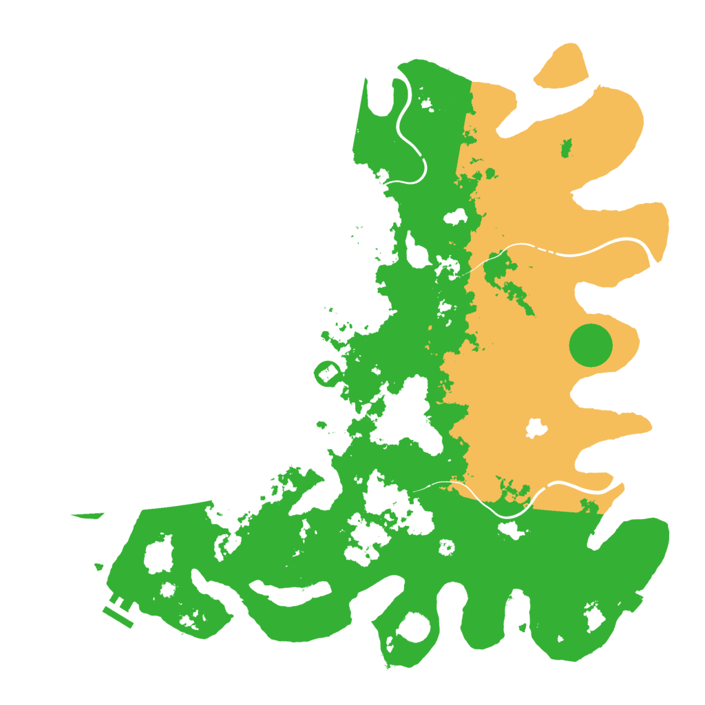 Biome Rust Map: Procedural Map, Size: 4300, Seed: 44689373