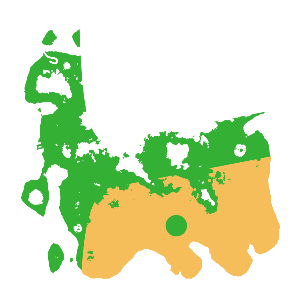 Biome Rust Map: Procedural Map, Size: 3700, Seed: 28382925