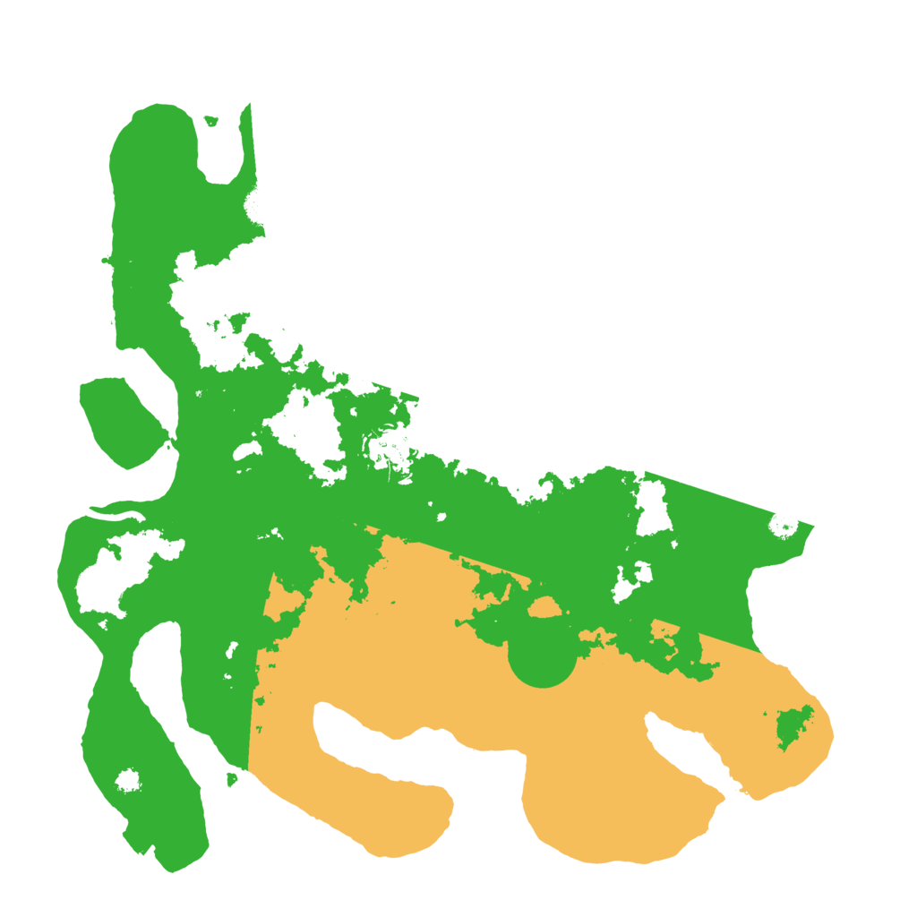 Biome Rust Map: Procedural Map, Size: 3500, Seed: 73328347