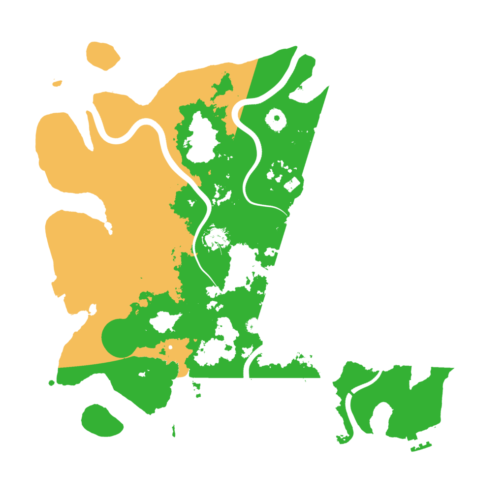 Biome Rust Map: Procedural Map, Size: 3600, Seed: 50644034