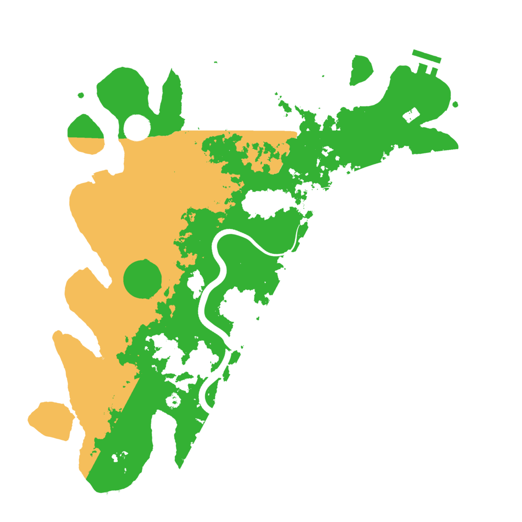 Biome Rust Map: Procedural Map, Size: 3600, Seed: 73724966