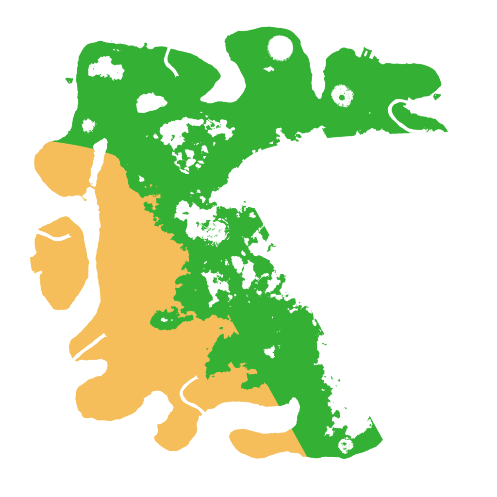 Biome Rust Map: Procedural Map, Size: 3500, Seed: 18405783