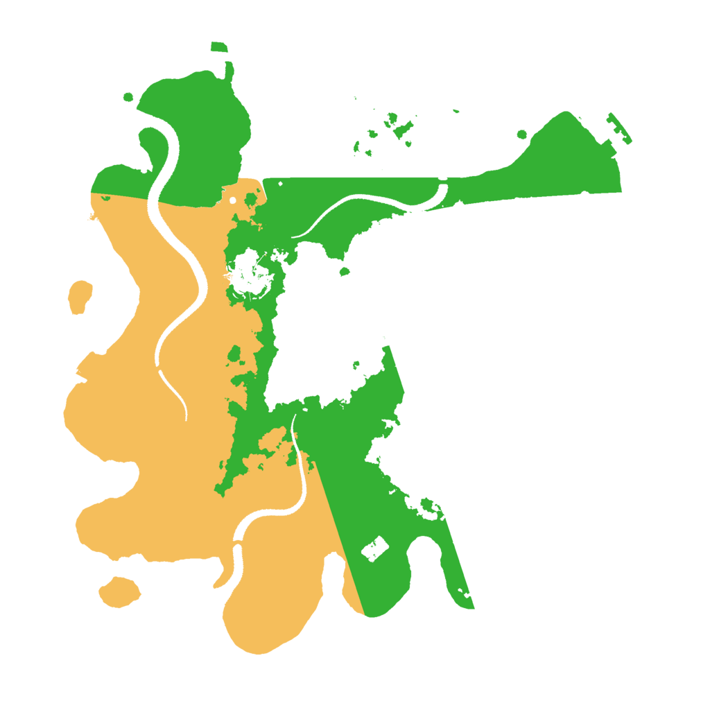 Biome Rust Map: Procedural Map, Size: 3000, Seed: 1039478365
