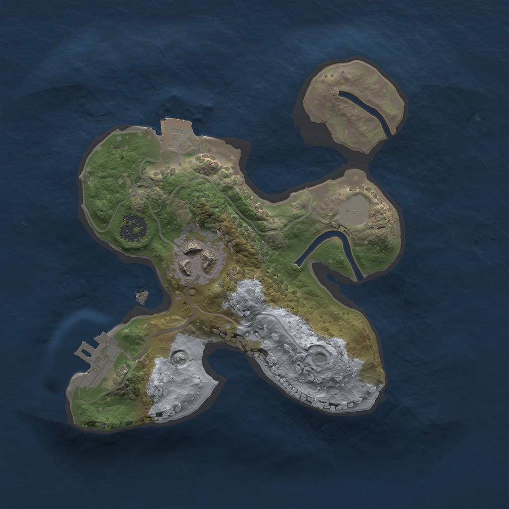 Rust Map: Procedural Map, Size: 1900, Seed: 589, 5 Monuments