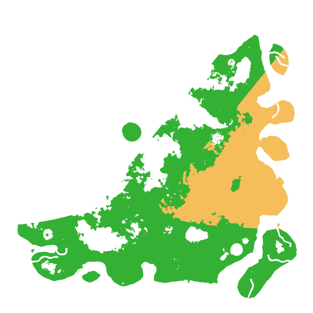 Biome Rust Map: Procedural Map, Size: 4500, Seed: 1177221125