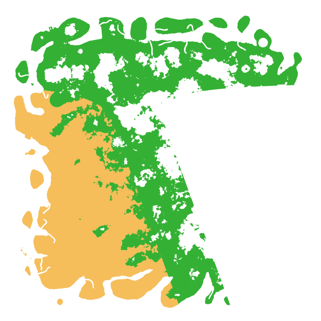 Biome Rust Map: Procedural Map, Size: 6000, Seed: 42069024