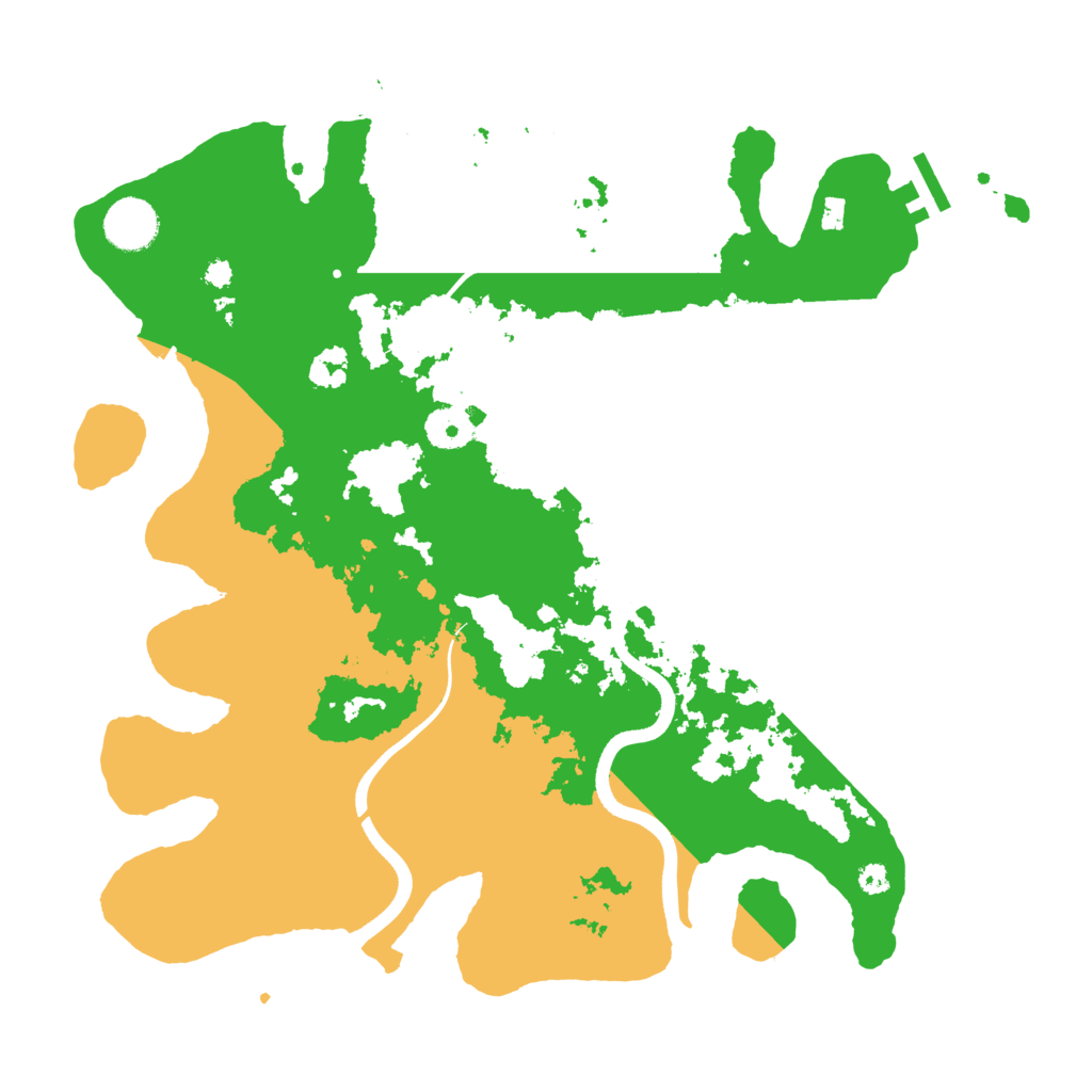 Biome Rust Map: Procedural Map, Size: 3600, Seed: 803767289