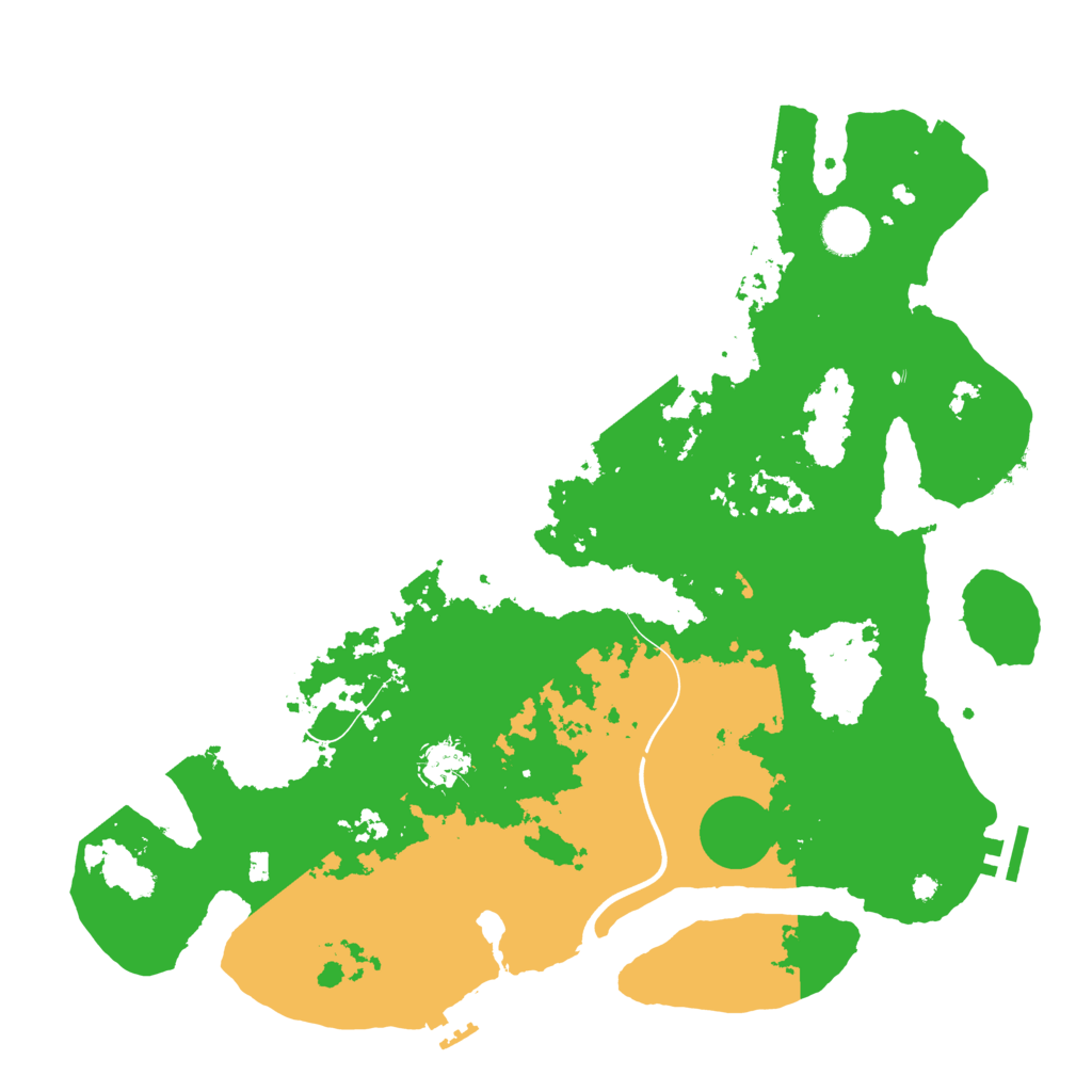 Biome Rust Map: Procedural Map, Size: 3950, Seed: 16709192