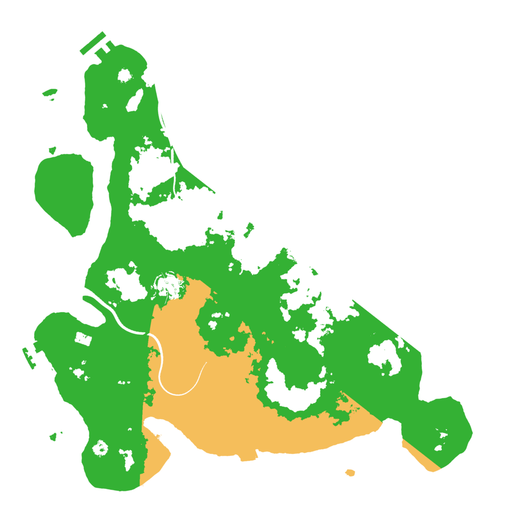 Biome Rust Map: Procedural Map, Size: 3500, Seed: 23921242