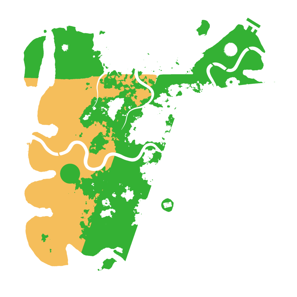 Biome Rust Map: Procedural Map, Size: 3950, Seed: 87343249