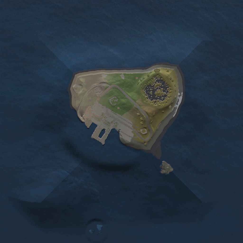 Rust Map: Procedural Map, Size: 1000, Seed: 235220, 4 Monuments