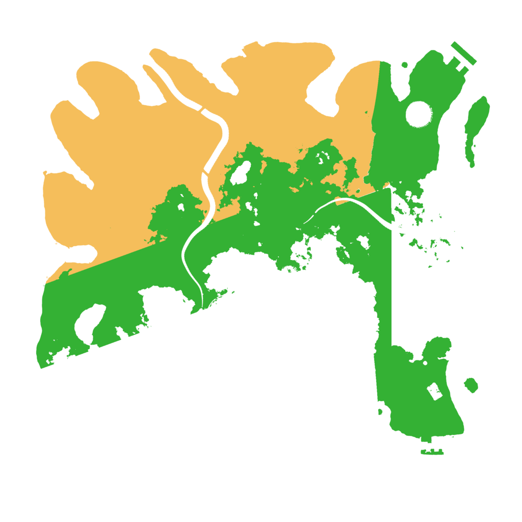 Biome Rust Map: Procedural Map, Size: 3500, Seed: 1795912360