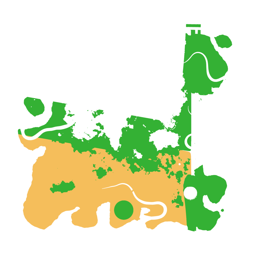 Biome Rust Map: Procedural Map, Size: 3500, Seed: 107953471