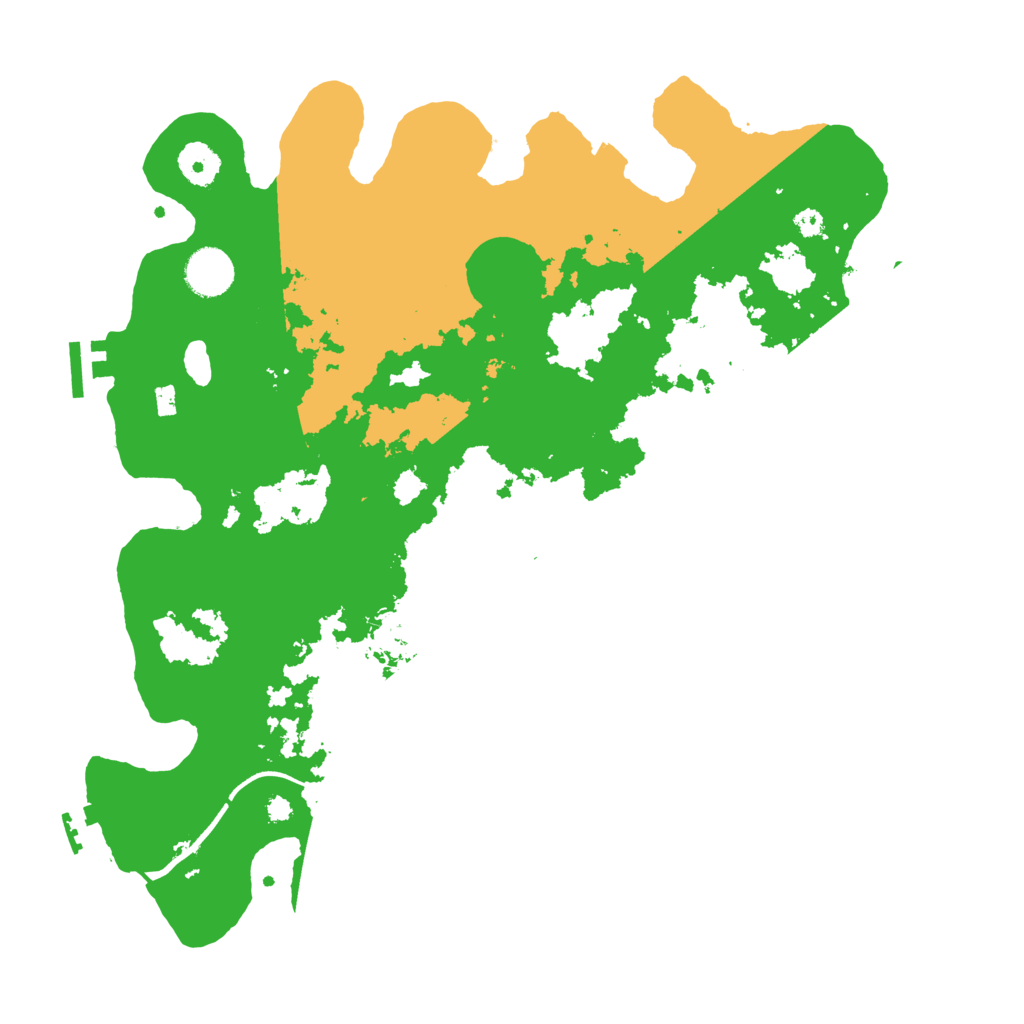 Biome Rust Map: Procedural Map, Size: 3700, Seed: 15333174
