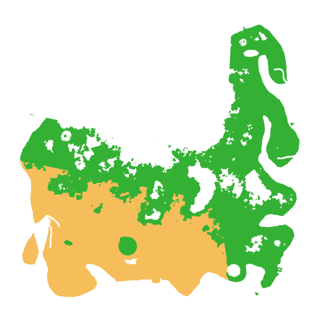 Biome Rust Map: Procedural Map, Size: 4500, Seed: 54543