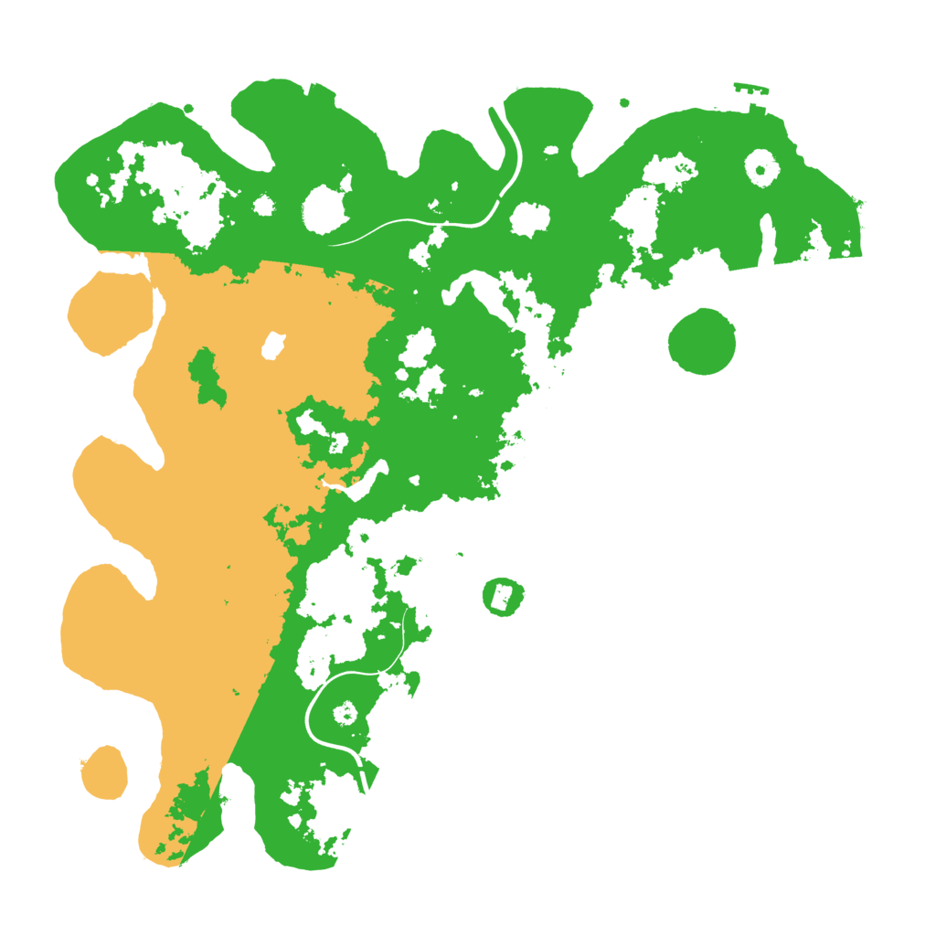 Biome Rust Map: Procedural Map, Size: 4000, Seed: 3125551