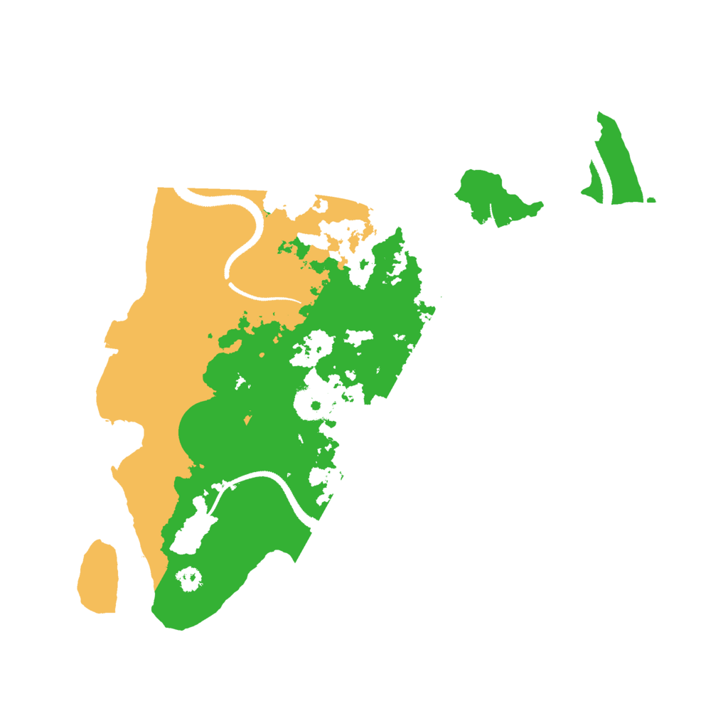 Biome Rust Map: Procedural Map, Size: 3000, Seed: 45687554