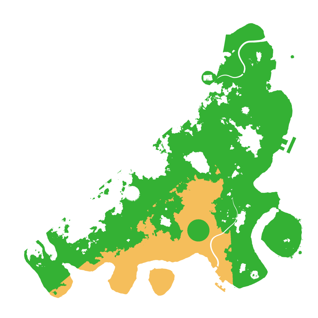 Biome Rust Map: Procedural Map, Size: 3800, Seed: 67455512