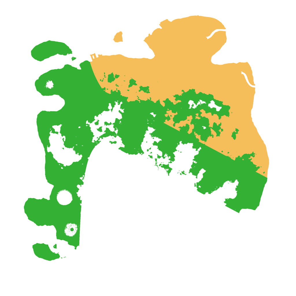 Biome Rust Map: Procedural Map, Size: 3450, Seed: 40010794